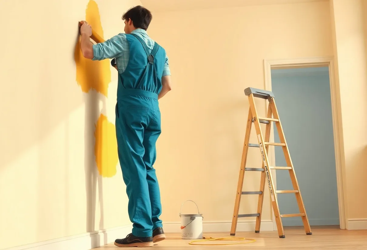 Peintre Gravelines 59820 en intervention sur un chantier